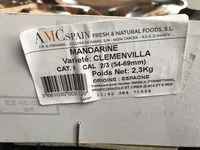 Mängden socker i Mandarine