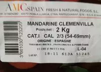 Mängden socker i Mandarine Clemenvilla