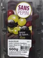 Mängden socker i Raisins Rouges sans pépin