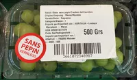 Mängden socker i Raisin blanc sans pépin