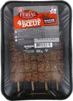 Mängden socker i Brochettes de boeuf haché à la mexicaine x 4