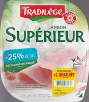 Mängden socker i Jambon supérieur