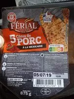 Mängden socker i 5 côtes de porc à la mexicaine