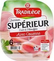 Mängden socker i Jambon supérieur avec couenne 6 tranches