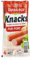 Mängden socker i Saucisses de Strasbourg x 4