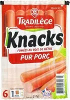 Mängden socker i 6 Knacks