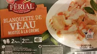 Mängden socker i Blanquette De Veau Férial,
