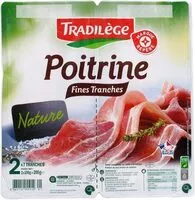 Mängden socker i Poitrine nature 2 x 7 fines tranches