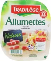 Mängden socker i Allumettes de lardons nature 2 x 100 g