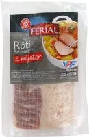 Mängden socker i Rôti de porc saumuré