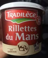 Mängden socker i Rillettes du Mans
