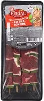 Mängden socker i Brochettes de boeuf x 4