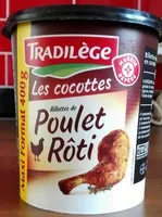 Mängden socker i Rillettes de poulet rôti