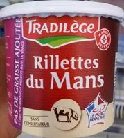 Mängden socker i Rillettes du Mans