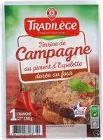 Mängden socker i Terrine de Campagne au piment d'Espelette
