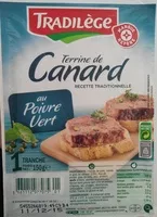 Mängden socker i Terrine de Canard au Poivre Vert