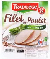 Mängden socker i Filet de poulet aux herbes x 4 tranches