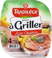 Mängden socker i Jambon à griller 4 tranches