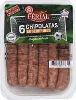 Mängden socker i Chipolatas x 6