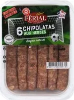 Mängden socker i Chipolatas aux herbes