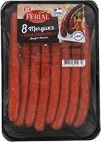 Mängden socker i Merguez dégustation 'longues' x 8