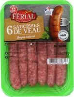 Mängden socker i Saucisses de veau x6