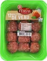 Mängden socker i Boulette veau x12