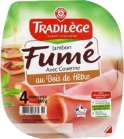 Mängden socker i Jambon supérieur fumé 4 tranches