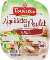 Mängden socker i Aiguillettes de poulet grillé Rôti