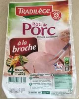 Mängden socker i Tradilège - Rôti de porc à la broche