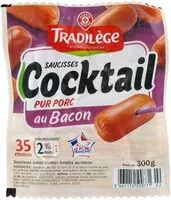 Mängden socker i Saucisses cocktail bacon