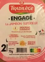 Mängden socker i Jambon supérieur découenné dégraissé 2 tranches sans OGM et antibiotique