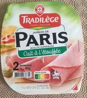 Mängden socker i Jambon de paris cuit à l'étouffée
