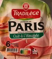 Mängden socker i Jambon de paris cuit à l'étouffée