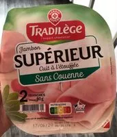 Mängden socker i Jambon supérieur cuit à l'étouffée