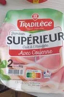 Mängden socker i Jambon Supérieur cuit à l'étouffée