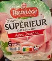 Mängden socker i Jambon Supérieur - Cuit à l'Étouffée avec Couenne