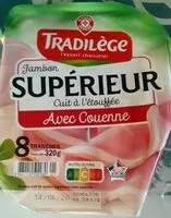 Mängden socker i Jambon supérieur avec couenne