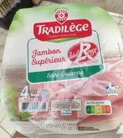 Mängden socker i Jambon supérieur label rouge sans couenne