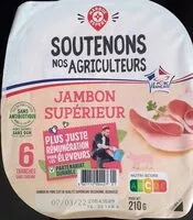 Mängden socker i Jambon supérieur