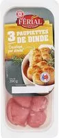 Mängden socker i Paupiettes de dinde x 3