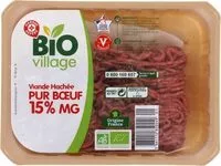 Mängden socker i Viande hachée bio 15% Mat. Gr.