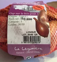 Mängden socker i Echalotes Traditionnelles (Catégorie : 1, Calibre : 30/50)