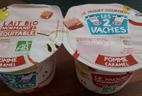 Mängden socker i LES 2 VACHES GOURMEUH POMME CARAMEL 115X2