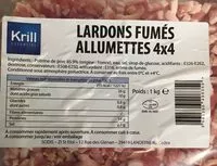 Mängden socker i Lardons fumés allumettes 4x4
