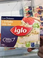 Mängden socker i Iglo Grillade Océane Côté Sud Colin D'alaska Sauge