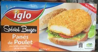 Mängden socker i Spécial Burger Panés de poulet aux éclats croustillants de riz soufflé