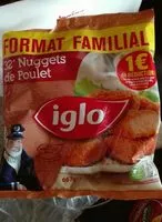 Mängden socker i 32 nuggets de poulet sac 667g IGLO