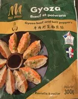 Mängden socker i Gyoza bœuf et poivrons