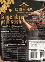 Mängden socker i Gingembre pour sushi